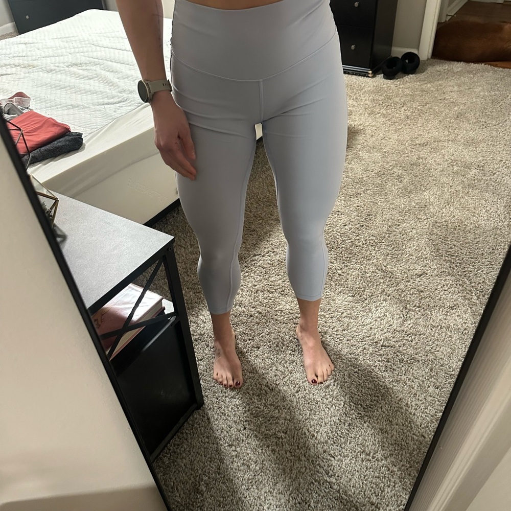 lululemon athletica pastel blue wunder under leggings - Picture 3 of 7